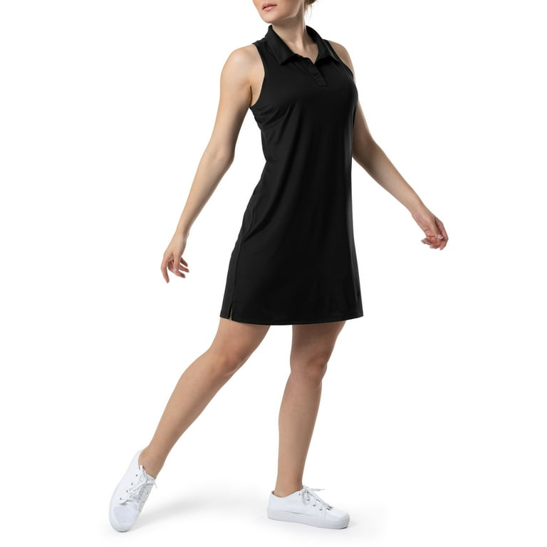 Athletic Works Women's Active Sleeveless Polo Dress 