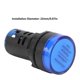 thumbnail image 4 of 10Pcs Blue LED Signal Light AD16‑22DS High Brightness LED Indicator for EquipmentAC/DC110V, 4 of 4