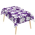 thumbnail image 6 of Duangreer Purple Ghost Halloween Rectangle Tablecloth, Waterproof Wrinkle Resistant Table Cover for Party Picnic Decors, 60 x 102 Inch, 6 of 6