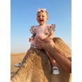 thumbnail image 4 of BemeyourBBs Baby Girls First Birthday Outfit 1st Birthday Party Dress Newborn Fairy Tulle Tutu Romper Dress Fly Sleeve Floral Embroidery Ribbed Bodysuit Princess Party Cake Smash Dresses Headband, 4 of 9