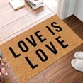 thumbnail image 4 of Outdoor Doormat Indoor Door Mats for Entryway Summer Home Decor Rectangular Entryway Funny Welcome Doormat Waterproof All-Season Front Door Mat Outside Entrance, 16x24 Inch LOVE IS LOVE, 4 of 7