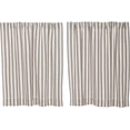 thumbnail image 3 of Piper Classics Market Place Gray Ticking Stripe 36" Curtain Tiers, Set 2, 3 of 4