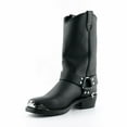 thumbnail image 3 of Grinders Mens Black Cowboy Biker Boots- Eagle Hi, 3 of 6