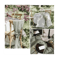 thumbnail image 1 of 4 Pack Chemin de Table en Gaze Rustique Vert Sauge 90X400cm Chemin de Table Romantique Semi, 1 of 5