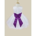thumbnail image 5 of iEFiEL Kids Toddler Girls Navy Blue Flower Girls Dress Formal Wedding Pageant Party Dress, 5 of 7