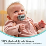 NUK First Choice Comfy 100% Silicone Pacifier, 0-6 months, 3 pack