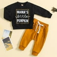 thumbnail image 2 of Kids Outfits Sets Boys Fall Winter Cute Long Sleeve Drawstring Pants 2T-5T Clothes 2 Pcs, 2 of 8
