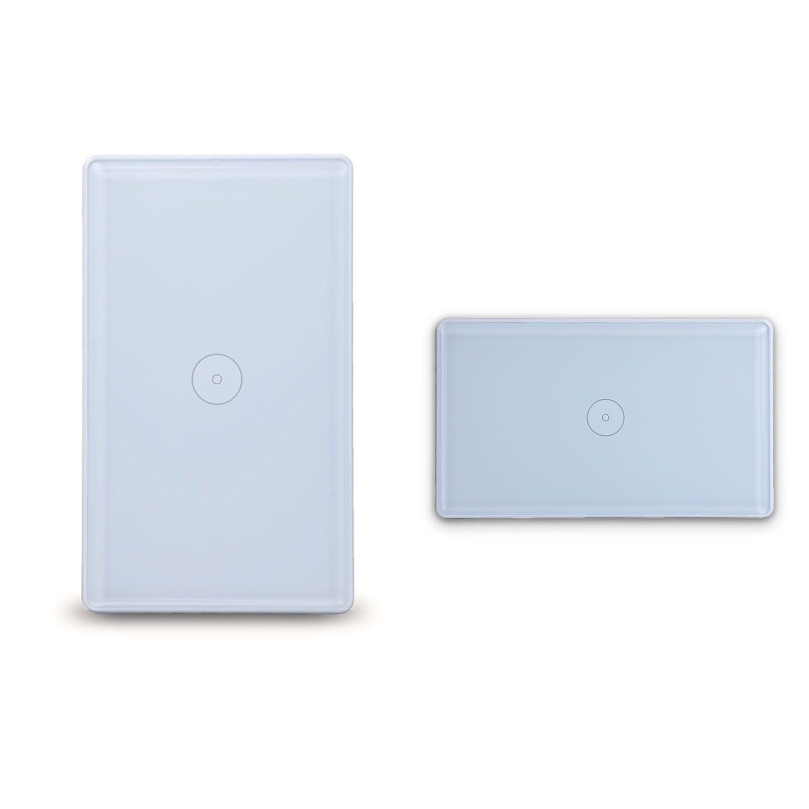 Gantch WiFi Smart Wall Light Switch,Glass Panel, 2.4GHz Wi-Fi Touch Switches, Neutral Wire Required, Remote Control Smart Life/Tuya App, Work with Alexa, Google Home White 1 Gang