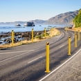 thumbnail image 7 of 2Pack 4.5 x 36 inch Safety Bollard, Yellow Safety Steel Bollard Post with 8 Anchor Bolts, for Traffic Control, Driveway Barrier, Parking Pole, 7 of 7