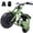 Dark green, variant on 99cc Dirt Bike, Gas Powered, 4-Stroke with LED Headlight, 22MPH Minibike Trail Bike, Pull Start, Poucket Bike for Teenager and Adult, Summer Gift