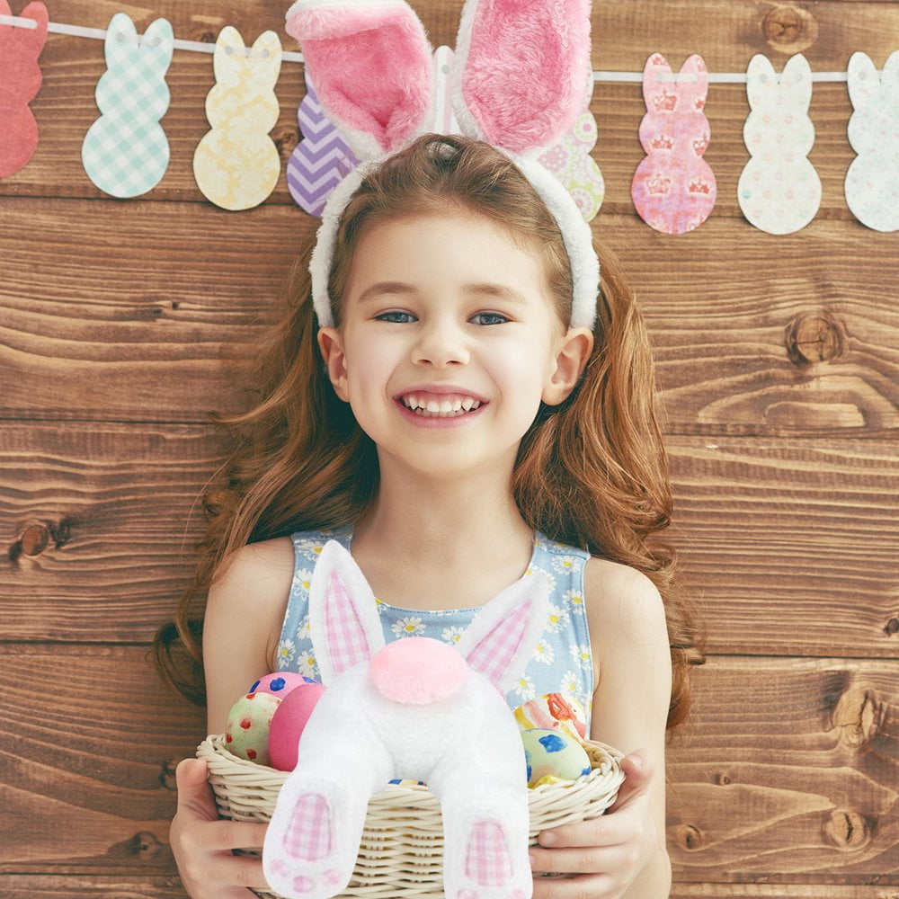 Couronne De Pâques Lapin, Couronne De Lapin De Printemps, Porte D