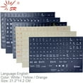English Full 120 Keys Matte Standard Waterproof Keyboard Stickers