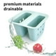 thumbnail image 4 of Cesta grande de plástico para filtro de fregadero | Cesta de doble drenaje para almacenar frutas y verduras | Colador de cocina ecológico de grado alimenticio | Juego de 1 pieza (12 x 10,5 x 9,5 cm), 4 of 6