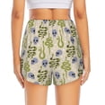 thumbnail image 2 of Lsque Skull Snake Printed Women's Running Shorts with Liner Pockets,Elastic Quick Dry Workout Athletic Gym Yoga Shorts,Womens High Waist Shorts-X-Large, 2 of 9