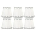 thumbnail image 2 of Candle Light Shade, 6Pcs Simple Cloth Lampshade  Lighting Transmission  For Hotel, 2 of 8