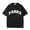 Black & white letters, variant on PARKE Crew Neck Short Sleeve T-Shirt, Unisex Loose Fit Printed Sports Base Layer