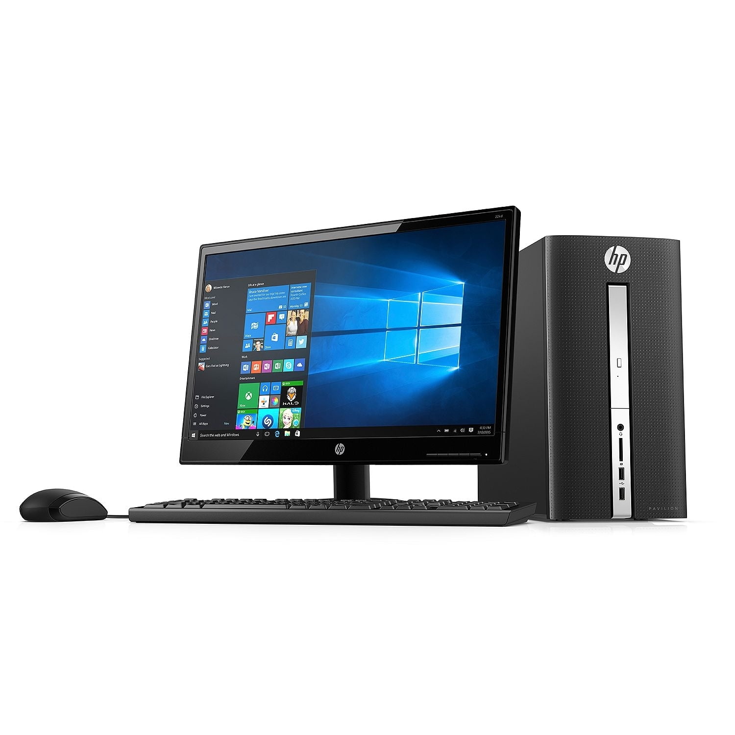 HP Pavilion Desktop Tower Computer, Intel Core i5 i56400T, 12GB RAM
