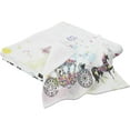 thumbnail image 2 of Dreamtimes Vintage Floral Carriage Bath Towels Set 1 Bath Towel 1 Washcloth Extra Absorbent 100% Cotton Towels, Super Soft Bathroom Towels for Home, Hotel, 2 of 7