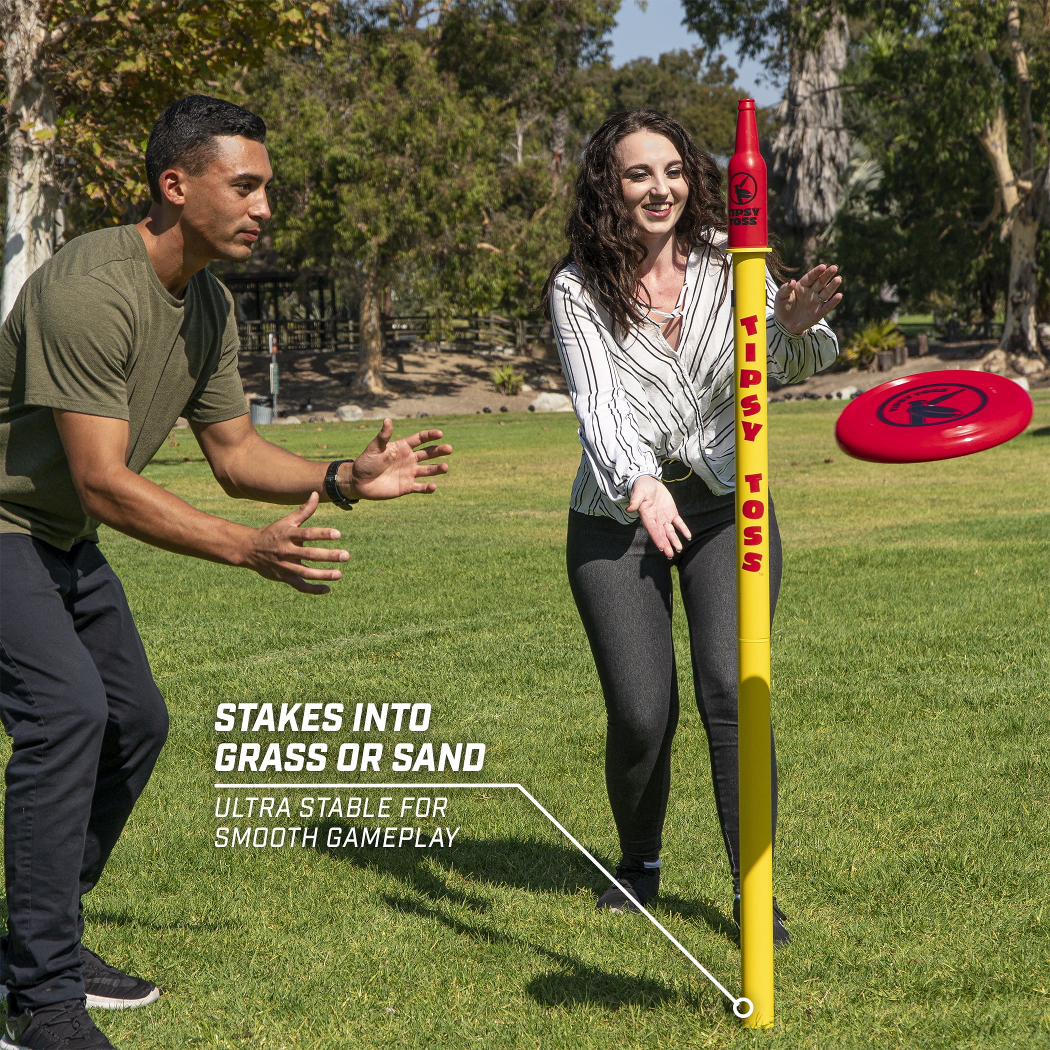 GoSports Tipsy Toss Game Set - Outdoor Target Toss Game