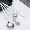thumbnail image 5 of Stainless Steel Knife and fork 24 Piece Tableware Set Gift Box Titanium Gold Plated Western Spoon, 5 of 7