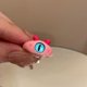 thumbnail image 1 of Anillo de ojos Punk para mujer, anillo de monstruo verde, moda dulce, dos colores, ojos de gato, anillo abierto para pareja, accesorios para dedos de fiesta, 1 of 4
