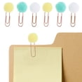 thumbnail image 4 of 50PCS Creative Metal Bookmark Color Hair Ball Paper Clip Creative Bookmark Paper Clip(Random Color), 4 of 9