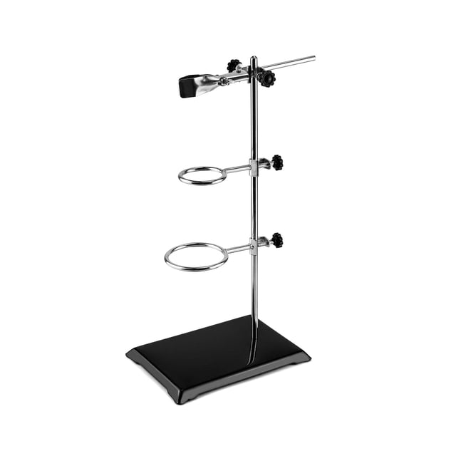Conjunto de Soportes para Laboratorio QWORK Soporte de Laboratorio de Acero con Base