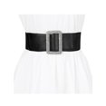 thumbnail image 4 of INSPIRE CHIC Women's Thick Waist Belt Elastic Rhinestone Buckle Wide Belt, 4 of 4
