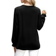 thumbnail image 4 of Weardear Womens Ruffle Sleeve Blouses Tops Dressy Casual Pleated Shirt for Women Tunic Tops, Size S-XXL, 4 of 7