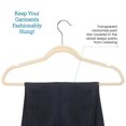 thumbnail image 3 of Velvet Ultra Slim Non Slip Shirt Hangers  50 Pack  Grey, 3 of 7