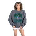 thumbnail image 3 of Women's Gameday Couture  Charcoal Seattle Seahawks Long Weekends Oversized Premium Fleece Pullover Sweatshirt, 3 of 3
