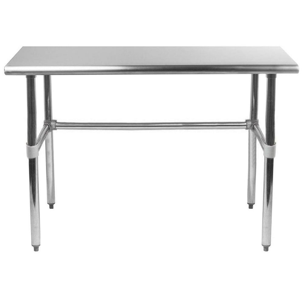 24" X 30" Stainless Steel Work Table With Open Base
