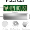thumbnail image 2 of Hen House Chicken Coop Metal Tin Sign Funny Vintage Slim Street Signs 16 x 4 Inch Wall Art for Home Farmhouse Bar Cafe Garage Indoor Outdoor Decor, 2 of 5