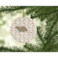 thumbnail image 2 of Grey Domestic Mouse Christmas Ceramic Ornament 2.8 in x 2.8 in, 2 of 3