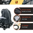 thumbnail image 3 of 6 inch 100 Piece Heavy Duty 5mm Ball Bungee Canopy Cord By Wellmax, Black Color, 3 of 5