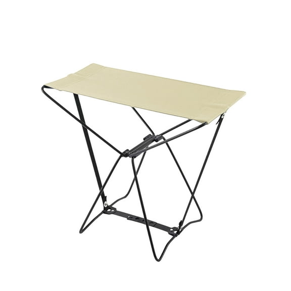 Folding Stool, Portable Outdoor Seat with Oxford Fabric, Compact Foldable Design for Fishing, Camping, Travel, or Train Station Resting, Sturdy Steel Frame, Supports Adults for Easy Carry and Use