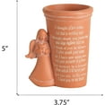 thumbnail image 6 of Thought Of You Burnt Orange Angel 4.25 x 5 Resin Decorative Outdoor Standing Planter Pot, 6 of 6