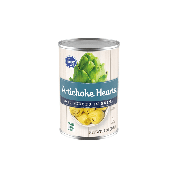 KR Artichoke Hearts Brine Can 14 oz