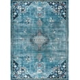 thumbnail image 4 of Beverly Rug Machine Washable Easy Cleaning Indoor Non-Slip Rugs Teal / Green 8'x10', 4 of 9