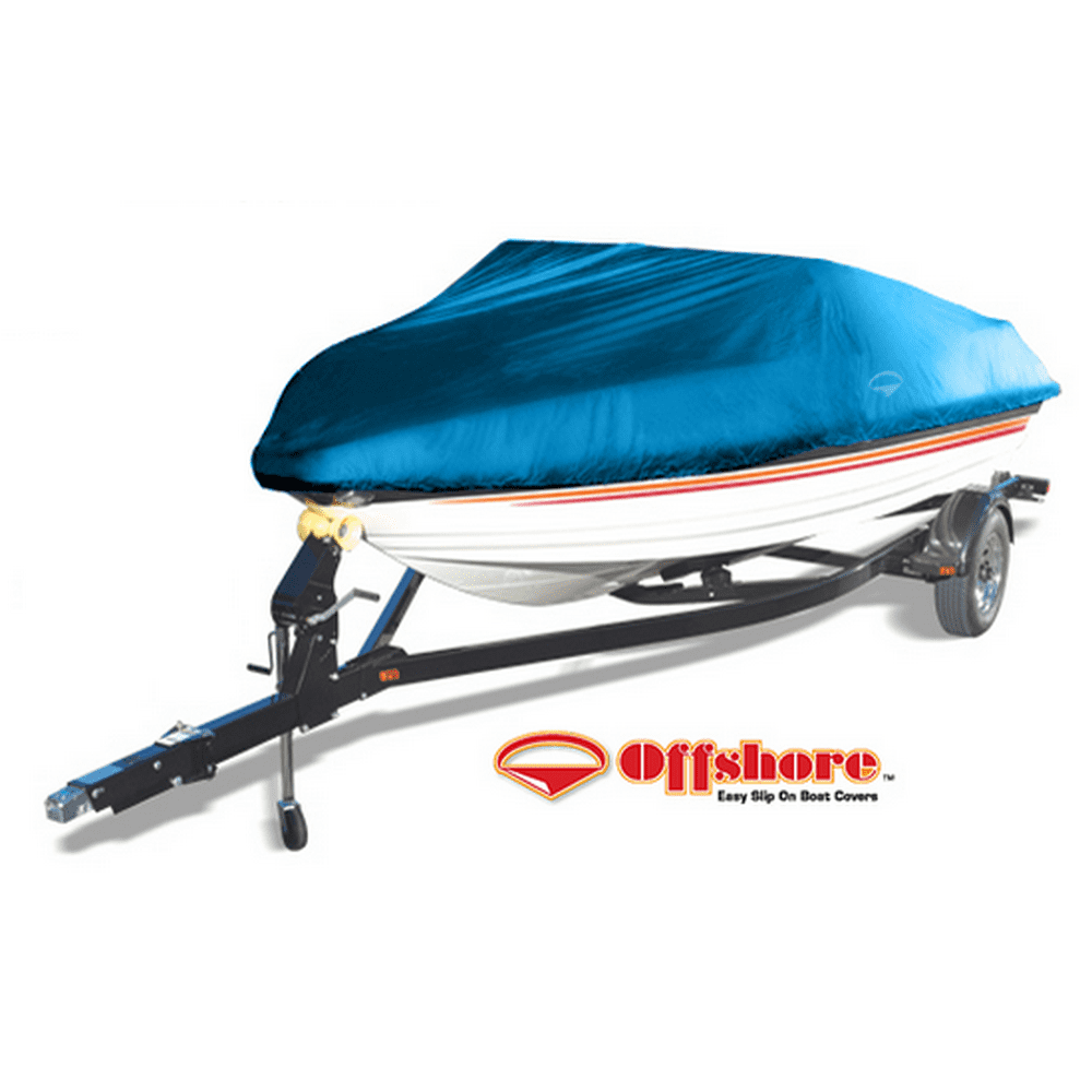 WAKE WOS1618B Offshore Easy Slip on Boat Covers in Blue Fits 16 ft