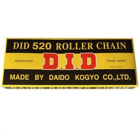 DID Standard 520 Chain 112 Links Natural for Street Motorcycle