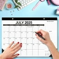 thumbnail image 6 of Large Wall Calendar 2025-2026,18-Month Calendar 2025 for Organized Planning,Calendar Runs from January 2025-June 2026,18 Monthly Hanging Calendar with Corner Protectors for School,Home Office, 6 of 9