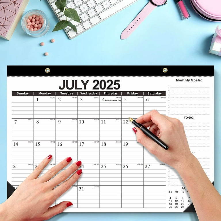 Desk Calendar 2025-2026, Lmueinov Wall Calendar Jan. 2025 - Jun. 2026 Large Planning Calendars 17 desk-calendar-2025-2026-lmueinov-wall-calendar-jan-2025-jun-2026-large-planning-calendars-17-x-12-blotter-paper-with-holidays-and-vacation-reminders-suitable-for-home-school-classroom-office-walmart-com