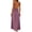 Purple, variant on Women's Adjustable Spaghetti Strap Backless Maxi Dress, Loose Fit Solid Color Beach Sundress, Casual Summer Long Dress for Vacation & Daily Wear(Blue/S)