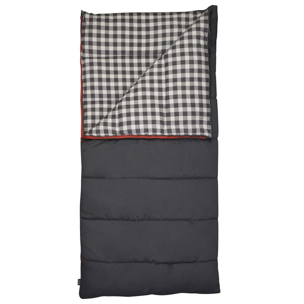 Slumberjack 20F Grand Lake Deluxe Rectangular Sleeping Bag, Dark Shadow - Walmart.com