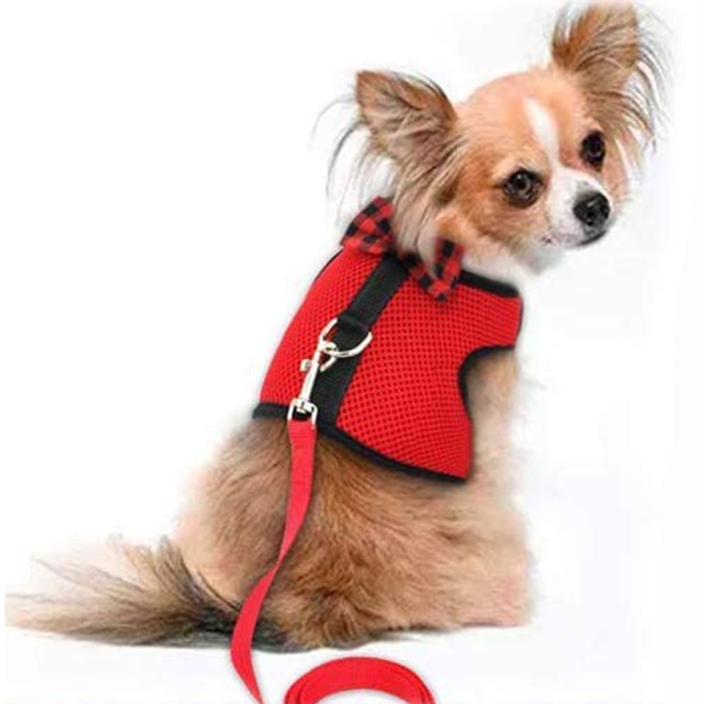 Guinea Pig Harness and Leash Soft Mesh Small Pet Harness with Bowknot Bell No Pulling Comfort Padded Vest for Guinea Pigs Ferre Walmart