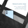 thumbnail image 4 of Bolsa De Playa De Malla Bolso de playa de malla casual Bolso de mano de gran capacidad Bolso de playa de vacaciones (Negro), 4 of 7