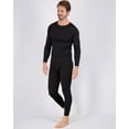 thumbnail image 2 of Real Essentials 4 Piece: Men's Thermal Underwear Sets - Long Sleeve Top & Bottom Fleece Long Johns (Available in Big & Tall), 2 of 5