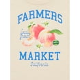 thumbnail image 2 of Wonder Nation Girls Farmers Market Long Sleeve Graphic Tee, Sizes 4-16 & Plus, 2 of 3