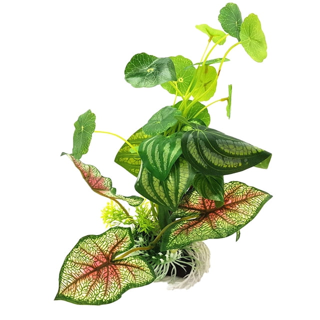 Acuario, decoración de pecera, conjunto de árbol de plantas de acuario, decoración de pecera